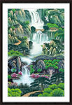 竖幅山水画