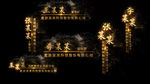 金色风沙人名字幕条AE模板