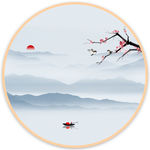 水墨山水画