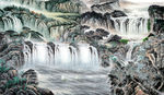 电视背景 山水国画