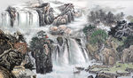 电视背景 山水国画