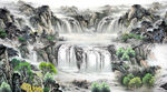 电视背景 山水国画