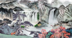 电视背景 山水国画