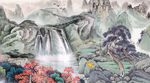 电视背景 山水国画