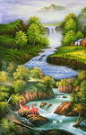 玄关 油画风景