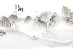 天地山水中国风画 TIF分层