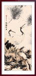 松鹤延年国画