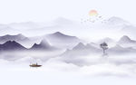 水墨山水画