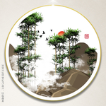 抽象泼墨画