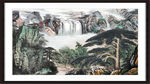 山水瀑布