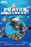 世界海洋日地球立体字宣传海报