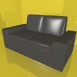 沙发模型 休闲沙发 软体家具