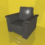 沙发模型 休闲沙发 软体家具