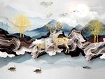 北欧背景墙装饰画