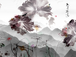 新中式背景墙装饰画