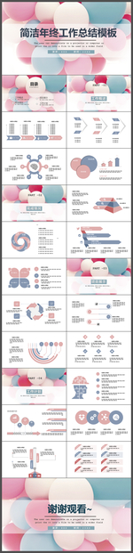 年终工作总结PPT模板