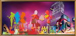 都市丽人 背景画