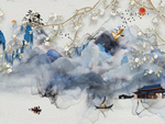 新中式背景墙装饰画