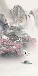 新中式高档玄关画 tif分层