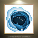 现代抽象意境装饰画挂画