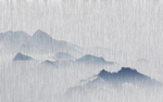 新中式抽象水墨山水家居地毯装饰