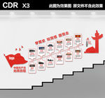 楼梯党史文化墙
