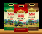 大米包装 米袋设计  稻花香米