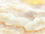 大理石纹山水背景墙