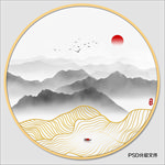 禅意山水画