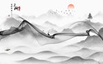 高清 风景山水框画 TIF分层