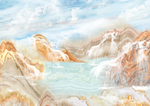 流水生财大理石纹