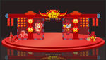 2020鼠年中国风美陈