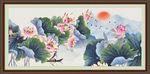 国画荷花