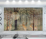 北欧麋鹿森林