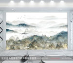 卧室山水装饰画