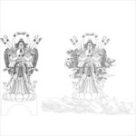 千手观音矢量素材