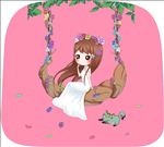 时尚印花  印刷元素 卡通女孩