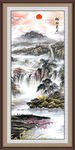 竖幅山水画
