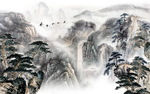 中式大气山水画