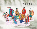 八仙祝寿图