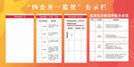“四公开一监督”公示栏