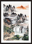 中堂画山水