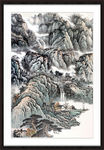 国画瀑布