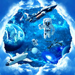 宇宙天空银河星空吊顶壁画