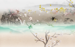 手绘花鸟画