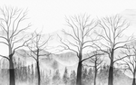 中国风水墨山水意境背景墙装饰画