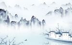 简约古风新山水画 TIF分层