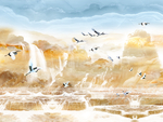 流水生财大理石纹