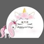 粉色独角兽背景素材