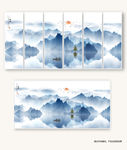 中国风山水画